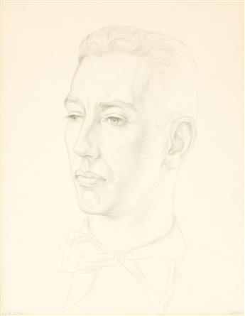 PAUL CADMUS Portrait of Webster Aitken.